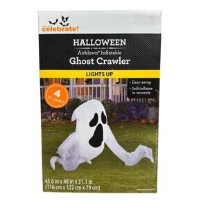 Way To Celebrate Ghost Crawler Halloween Yard Decor Airblown Inflatable 4ft New
